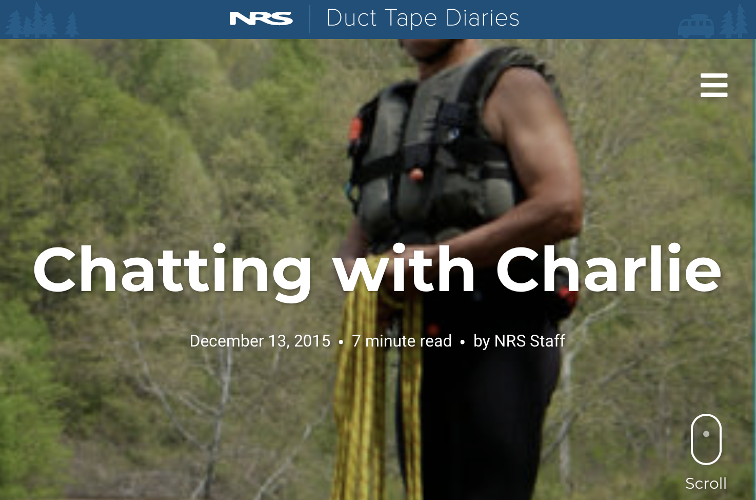 Chatting with Charlie, NRS Duct Tape Diaries